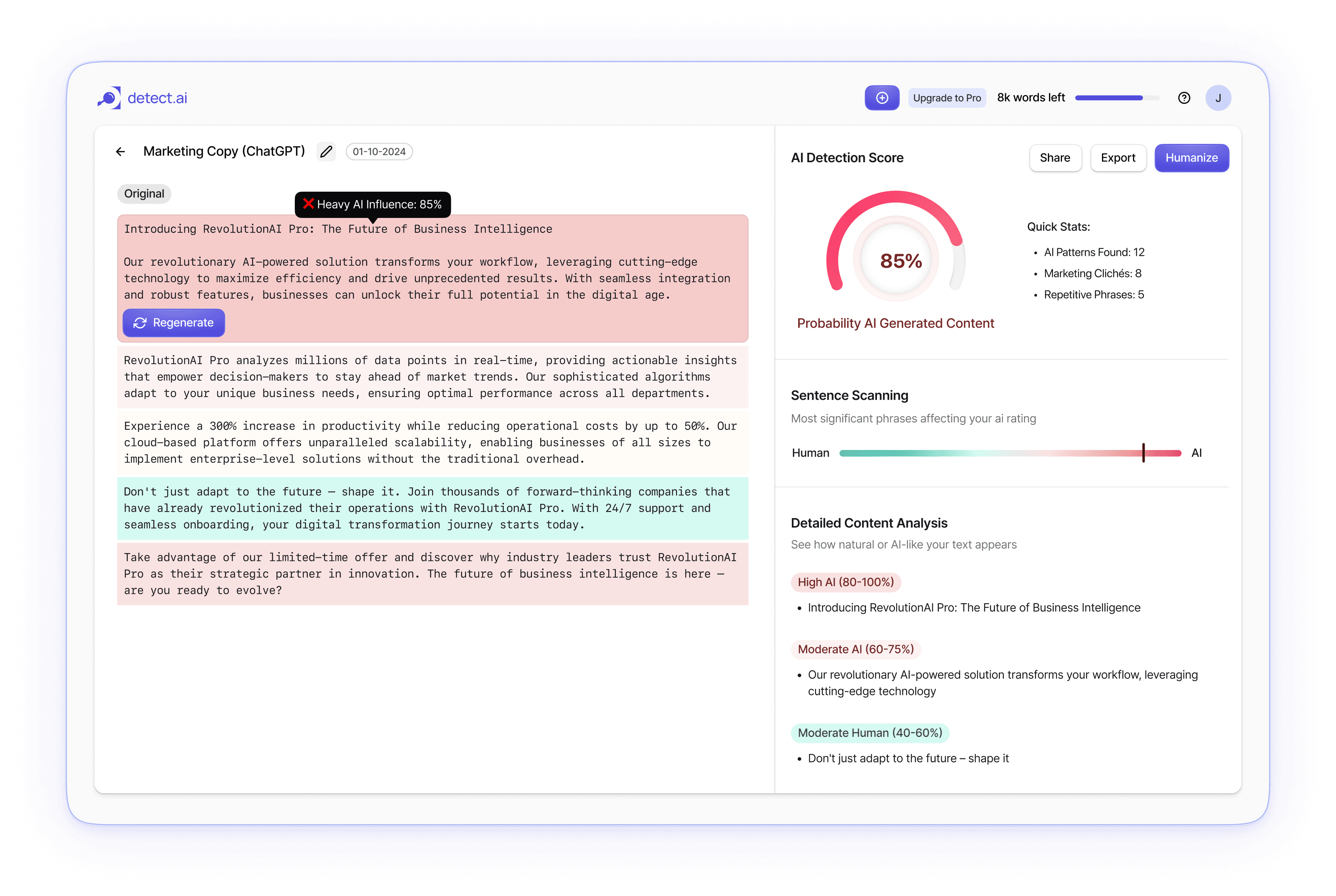 Our Advanced AI Detection Technology Sets the Industry Standard